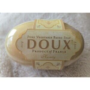 DOUX Honey Pure Vegetable Based Soap Product of France New In Original Plastic